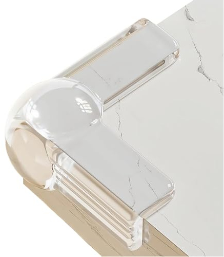 ZenithAura Protector de Esquinas para bebés, protección de Bordes para Muebles, 12 Piezas de Goma autoadhesiva, Protectores de Esquina Transparentes para mesas y Bordes d