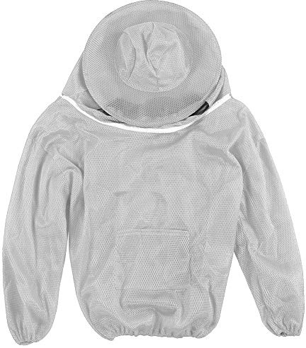 Imkerei-Werkzeuge, professionelle Imkerei-Schutzjacke, Imker-Schleier, Anzug, Kittel (Silber)