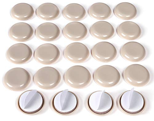 24PCS Self-Stick Furniture Sliders,1Inch Furniture Chair Sliders for Carpet