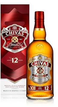 Chivas Regal 12 años Whisky Escocés de Mezcla - 1 L