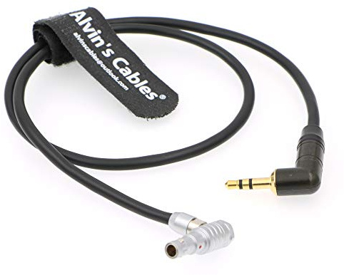 Alvin's Cables Audio Cable for ARRI Alexa Mini Z CAM E2 Camera Right Angle 5 Pin Male to 3.5mm Right Angle TRS
