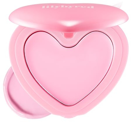 lilybyred Luv Beam Cheek Balm | Heart-Shaped Korean Cream Blush, Semi-Matte Finish, Long-Lasting, Blendable & Buildable, Soft Creamy Texture, Lightweight, Natural Flush, 0.12 oz. (02 Innocent Pink)