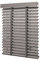 Ventanara® Holzjalousie 50mm Holz Jalousie Matt Jalousette Echtholz (130 x 250 cm, Taupe)