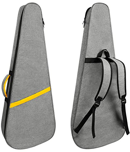 HOHIYO 43.2in Electric Guitar Bag 14mmThick Padding Premium Padded Electric Guitar Case Waterproof Soft Case with Adjustable Neck Straps Suitable for 39, 40, 41,42 in Electric Guitars