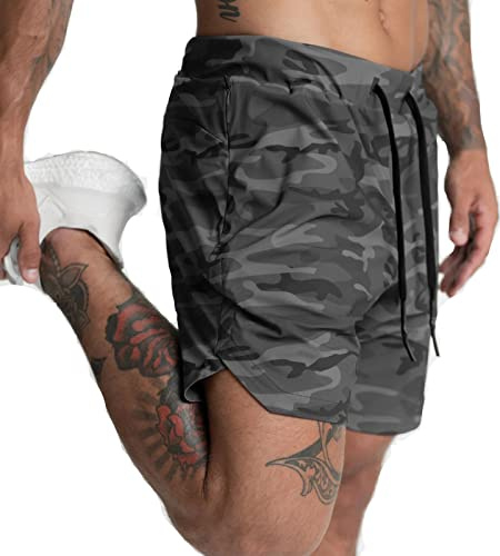 XDSP Shorts Deportivos Hombre Pantalones Cortos Shorts Pantalón Corto de Entrenamiento de Secado Rápido para Correr Jogging Running al Aire Libre Ligero y