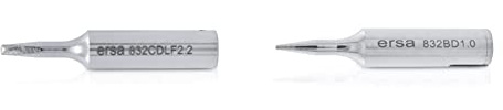 Ersa ERSADUR Dauerlötspitze LeadFree gerade meißelförmig 2, 2 mm 0832CDLF & Ersadur Dauerlötpsitze, gerade, bleistiftspitz, 1,0 mm, 0832BD