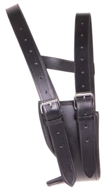 ARBO-INOX Kopperriemen Halsriemen Leder schwarz one Size