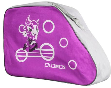 Ronyme Rollschuh-Aufbewahrungstasche, Inline-Skates-Tasche, Reißverschluss, Zubehör, Oxford-Stoff, Tragetasche für Kinder, Eiskunstlaufschuhe, Herren, Helles Lila