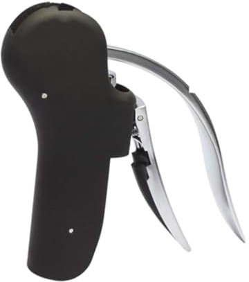SiaBiced Wine Bottle Opener, Wine Accessories, Vertical Lever, Corkscrew, Kitchen Bar Manual, black