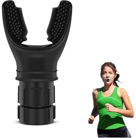 Oxyfit Breath Trainer, Allenatore Respiratorio con Resistenza Regolabile, Allenatore Polmonare per Miglioramento Capacità Polmonare, Lung Trainer per Miglioramento Lung Flexer et Cardio Sport (Nero)