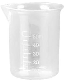 Vaso medidor, 3 unidades, vaso medidor graduado, transparente, for cocina, for hornear, líquido, sin asa, vasos medidores (50 ml)(50ml)