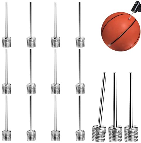 Ball Pumpen Nadel, 15 aufblasbare Nadeln, Luftpumpennadel Adapter, Ballpumpen Aufblasnadeln, Sport Ball Universal Ventil Nadel