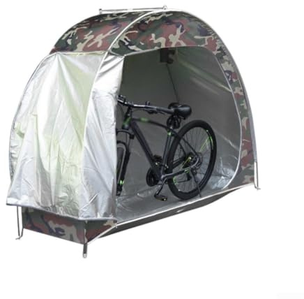 Accarugty Bicycle Storage Shed, Outdoor Bike Tent, Waterproof Cycle Shelter, Garden Bike Cover, 210D Oxford Canopy, Mountain Bike Housing, Road Bicycle(Camouflage)