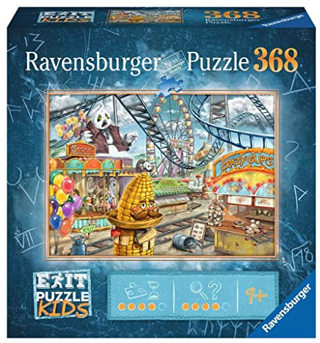 Ravensburger EXIT Puzzle Kids – 12926 i fritidsparken – 368 bitar pussel för barn från 9 år, barnpussel