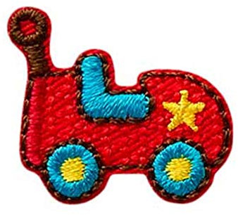 Mono-Quick Bügelbild Aufnäher Patch Applikation zum Aufbügeln Spielzeugauto Auto Mini 2,0 cm