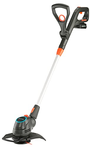 Gardena Akku-Trimmer ComfortCut 23/18V P4A Ready-to-Use Set: Rasentrimmer mit 230 mm Schnittkreis, Teleskopstiel und schwenkbarer Trimmerkopf, inkl. 18V P4A Akku (14701-20)