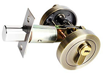 Cerrojo de seguridad para puerta de casa, cerradura de cilindro de noche, aleación de zinc con llaves