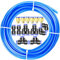 ERGAOBOY Kit tubo tubo flessibile aria PU in poliuretano blu 10 m, diametro esterno 4 mm x ID 2,5 mm con 14 kit di connettori