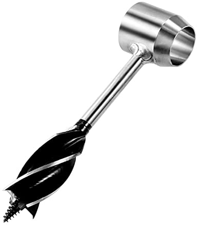 Generic Handbohrschnecken Überlebenswerkzeug, Mehrzweck -Handbohrer Augenholzschnecken Bohrbohrer Bohrbohrer Bit for Bushcraft Survival Tools