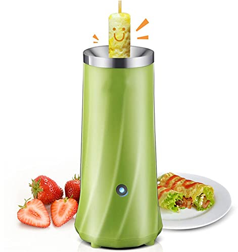 Electric Egg Roll Maker Egg Sausage Single Tube Maker Automatic Egg Roll Cooker Vertical Household Eggs Pancake Roll Machine Omelette Cooker Breakfast Making Tool