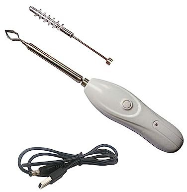 osiuujkw Gemüse Obst Entkerner, elektrisch, waschbar, batteriebetrieben, Knopfsteuerung, Haushalt, Küche, Kernentferner
