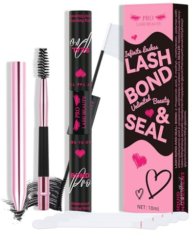 PROLASHBEAUTY Bond and Seal Lash Glue Waterproof Strong Hold for Lashes