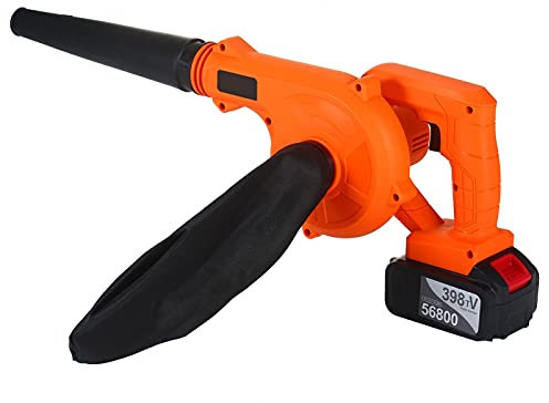 SkankA Soffiatore per Foglie Aspirapolvere per Foglie Senza Fili Alimentato a Batteria Elettrico 2 in 1 Spazzatrice per Rimuovere la Polvere Spazzaneve per Foglie/Marrone/C