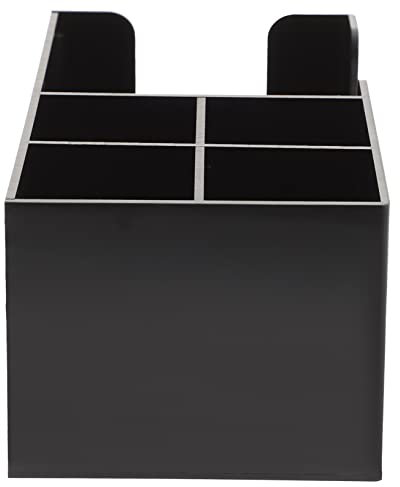 IMIKEYA Acrylic Five Compartment Storage Rack Tea Bag Coffee Station Organizer Countertop Accessories