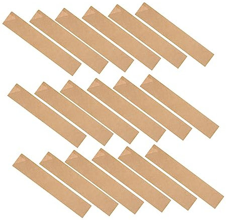 Garneck 200stücke Essstäbchenbeutel Aus Kraftpapier Aus Papier Essstäbchentaschen Für Reisen Und Picknicks