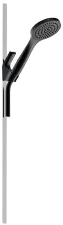 Argo Rubinetterie Doccia Saliscendi con Supporto Magnetico, 70 cm, Doccetta in Acciaio Inox Spazzolato, Nero, Casa e Camper