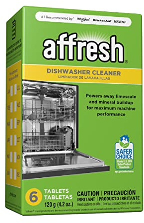 Affresh Dishwasher Cleaner, Helps Remove Limescale and Odor-Causing Residue, 6 Tablets (Pack of 6)