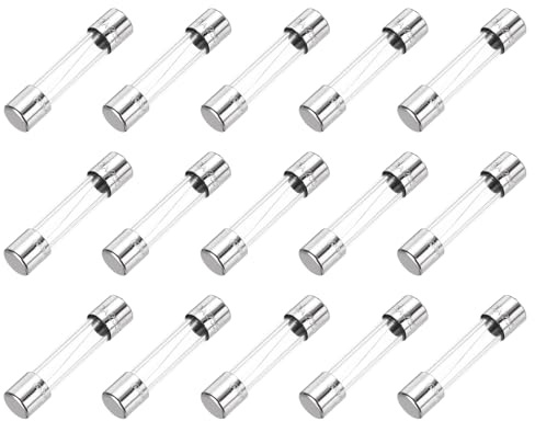 sourcing map Fusibile ritardato in vetro, 7 A, 250 V, 6 x 30 mm, UL, per elettrodomestici, 15 pezzi