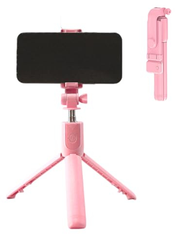 Cellulare Selfie Stick – Treppiedi telescopici con chiusura wireless | Montaggio del manico pieghevole compatibile con la maggior parte dei dispositivi per registrare video di viaggio streaming foto