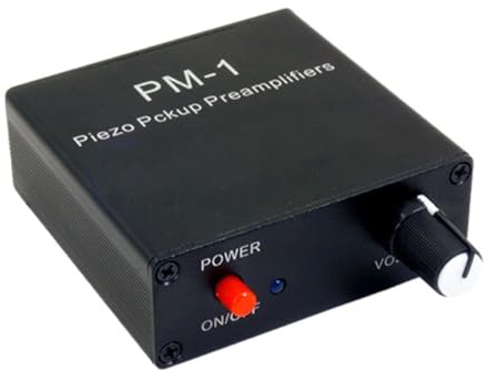 Piezo Pickup förförstärkare hörsel PM-1 hörlurar förstärkare förförstärkare för 6,35 mm