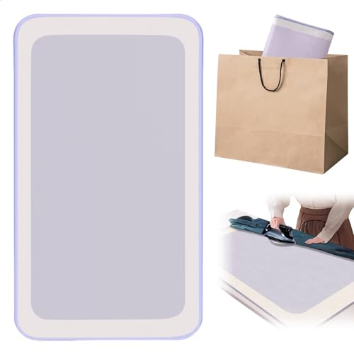 Tapis de Repassage sur Table, Tapis à Repasser avec Gants de Repassage, Coussin à Repasser pour Table, Pliable Couverture de Repassages pour Maison Voyage, Violet, 80 x 50cm