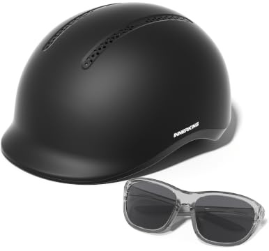 InnerKing Fahrradhelm mit Fahrradbrille Set für Damen & Herren | Sicherer & Leichter Radhelm für die Stadt, Urban Pendler & Rennrad, Belüftet, Fahrradhelm mit Reflektoren City- & Rennrad