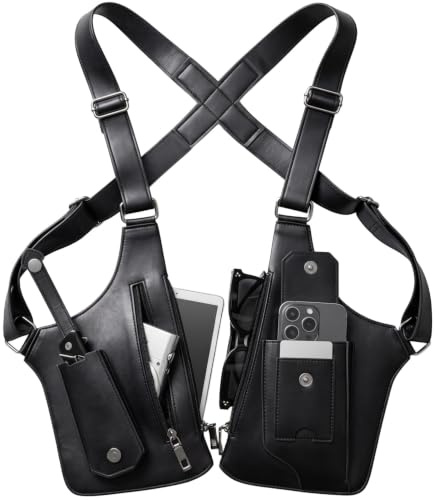 Robuste Große Kapazität Schultertasche Herren Anti-Diebstahl Wasserdicht | Praktische PVC Umhängetasche für Uni, Laptop, Pendeln, Business, Reise, Sport, Freizeit, Wandern und Büro