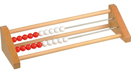 Wiemann Lehrmittel Rechenschieber rot/weiß, Zahlenraum 1-20, Abakus aus Holz