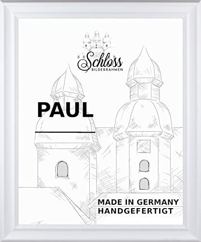 Schloss BILDERRAHMEN Paul 70x90 cm, Dekor Weiß gemasert