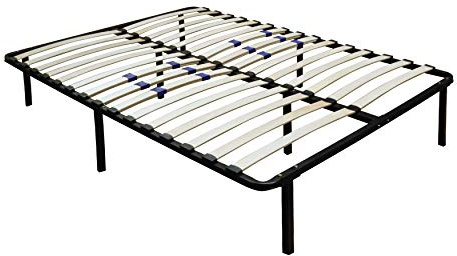 Boyd Sleep 14 High Metal Platform Bed Frame with Wood Slat Support, Adjustable Lumbar Zone from Firm to Plush, No Box Spring Required, Easy Assembly, Under Bed Storage Space, Full