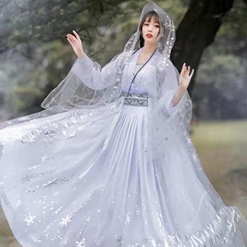 MOOCO MORNING Hanfu Robe traditionnelle chinoise pour femme Costume de fée Cosplay Costume de princesse Costume de carnaval Halloween
