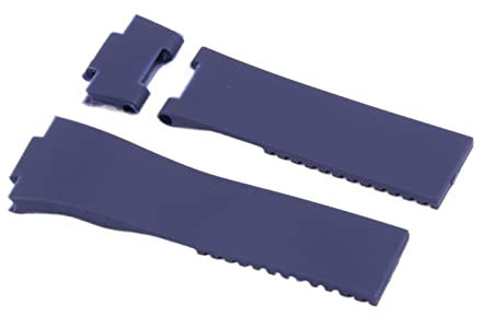 INANIR Uhrenarmband, Silikon-Uhrenarmband für Ulysse-Nardin Marine, wasserdichtes Gummi-Uhrenarmband, Sport, 25 x 12 mm, für Herrenuhren, Sport, 25 * 12mm, Achat