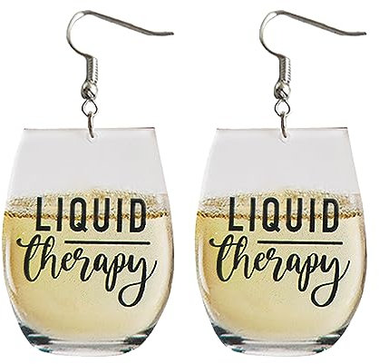 Wine Glass Earrings for Women Champagne Earrings for Women Champagne Bottle Earrings for Teen Girls New Years Earrings Crystal 2024 earrings for Women Jewelry Gifts for Teen Girls, Metal, other
