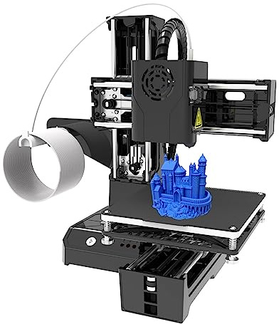 Sunydog 3D Printer Mini Desktop Printing Machine 100x100x100mm Print Size Removable Platform One-Key Printing with TF Card PLA Sample Filament for Beginners Household Education
