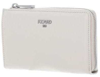 Picard Damen Geldbeutel Bingo 7218 mit 10 Fächern und Reißverschluss aus Rindsleder in der Farbe Cream, 16x9,5x2 cm, 72183422I3