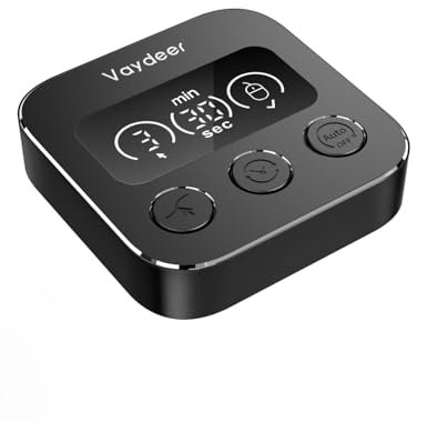 Vaydeer Smart Mouse Jiggler X3 Plus – Undetectable USB Mouse Mover with Auto Start & Stop, 3 Movement Modes, LED Display, Plug & Play, No Software Required –Keeps PC Active for Remote Work or Security