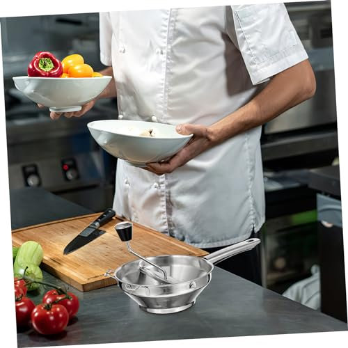 FUNOMOCYA Kartoffelpresse Aus Edelstahl Manuell Als Obst Und Gemüsepresswerkzeug Geeignet Zum Stampfen Von Kartoffeln Und Mehr Küchenhelfer