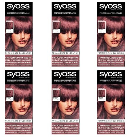 6x Syoss Permanente Coloration Pantone 18-3530 Lavender Crystal 80% weniger Haarbruch(6 x 115 ml), (6er Pack)