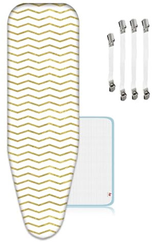 ZJBKX Copriasse da stiro, adatto per asse da stiro di dimensioni 130-144 cm di lunghezza e 40-52 cm di larghezza