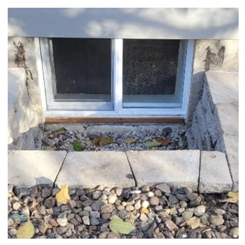 Fenster Window Kellerfenster Schiebefenster Kellerfenster 20x12 30x12 32x16 32x18 50x20 40x20 Zoll, weißes horizontales Schiebefenster mit Sichtschutz für Garagen/Schuppen, Hühnerstallfenster(40x19in)